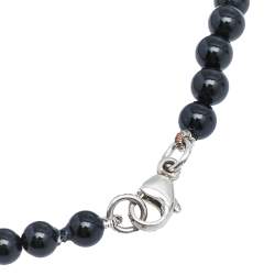 Pre Owned Tiffany & Co. Return to Tiffany & Co. Onyx and Silver Bracelet 