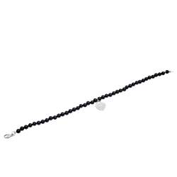 Pre Owned Tiffany & Co. Return to Tiffany & Co. Onyx and Silver Bracelet 