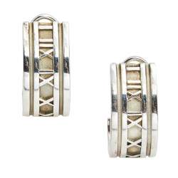 Pre Owned Tiffany & Co. Atlas Silver Hoop Earrings