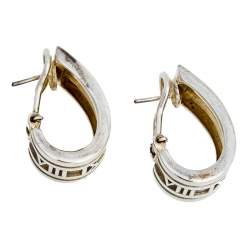 Pre Owned Tiffany & Co. Atlas Silver Hoop Earrings
