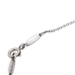 Pre Owned Tiffany & Co. Elsa Peretti Cross Silver Pendant Necklace