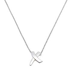 Pre Owned Tiffany & Co. Paloma Picasso Letter X Silver Chain Necklace