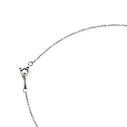 Pre Owned Tiffany & Co. Elsa Peretti Bean Sterling Silver Pendant Necklace