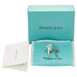 Pre Owned Tiffany & Co. Paloma Picasso Shooting Star Sterling Silver Earrings