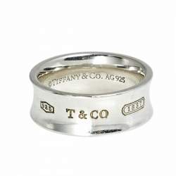 Pre Owned Tiffany & Co. Tiffany 1837 Sterling Silver Band Ring Size 50