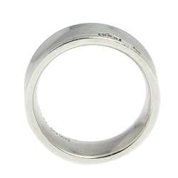 Pre Owned Tiffany & Co. Tiffany 1837 Sterling Silver Band Ring Size 50