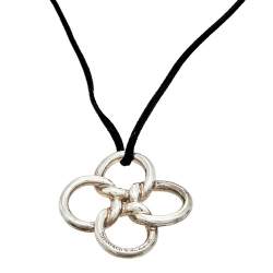 Pre Owned Tiffany & Co. Elsa Peretti Quadrifoglio Motif Silver 925 Pendant