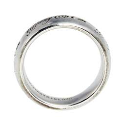 Pre Owned Tiffany & Co. Elsa Peretti Sterling Silver Band Ring Size 54.5