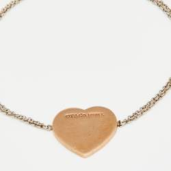 Pre Owned Tiffany & Co. Return to Tiffany Sterling SIlver Gold Tone Metal Bracelet