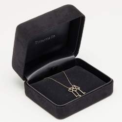 Pre Owned قلادة تيفاني & كو. تيفاني كيز ثلاثة دلايات مفاتيح فضة إسترلينية