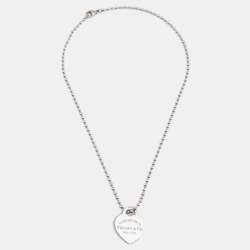 Tiffany & Co. Return to Tiffany Heart Tag Pendant Necklace Sterling Silver  - Chronostore