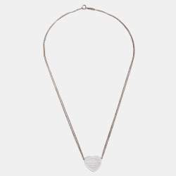 Pre Owned Tiffany & Co. Return To Tiffany Silver Heart Tag Pendant Necklace