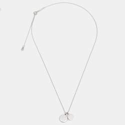Pre Owned Tiffany & Co. Sterling Silver Return to Tiffany Circle Duo Pendant Necklace