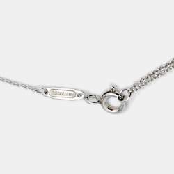 Pre Owned Tiffany & Co. Sterling Silver Return to Tiffany Circle Duo Pendant Necklace