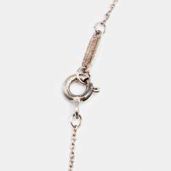 Pre Owned Tiffany & Co. Enchant Mini Heart Silver Pendant Necklace