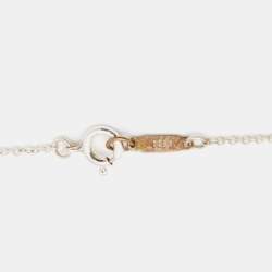 Pre Owned Tiffany & Co. Return To Tiffany Heart Tag with Key Silver Pendant Necklace