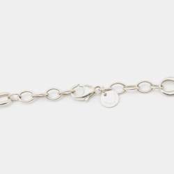 Pre Owned Tiffany & Co. Infinity Silver Chain Link Long Station Necklace