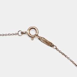 Pre Owned Tiffany & Co. Return To Tiffany Blue Enamel Double Heart Tag Pendant Necklace