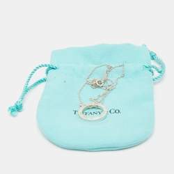 Pre Owned Tiffany & Co. 1837 Circle Sterling Silver Pendant Necklace