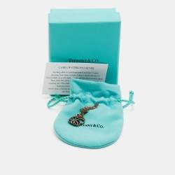 Pre Owned Tiffany & Co. Filigree Heart Sterling Silver Pendant Necklace