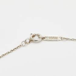 Pre Owned Tiffany & Co. Return To Tiffany Blue Enamel Double Heart Tag Pendant Necklace