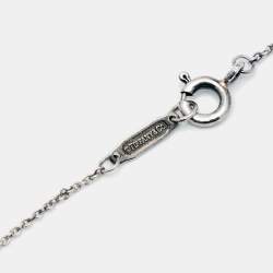 Pre Owned Tiffany & Co. Tiffany 1837 Rubedo Bar Gold Tone Metal and Sterling Silver Chain Pendant Necklace