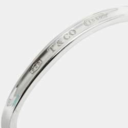 Pre Owned Tiffany & Co. Tiffany 1837 Sterling Silver Open Cuff Bracelet