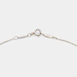 Tiffany & Co. Elsa Peretti Color by the Yard Pink Sapphire Sterling Silver Chain Necklace