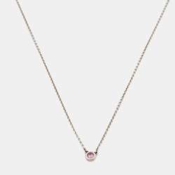 Elsa Peretti® Color by the Yard Pink Sapphire Pendant in Silver