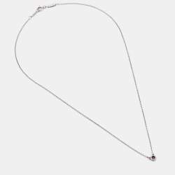 Tiffany & Co. Elsa Peretti Color by the Yard Pink Sapphire Sterling Silver Chain Necklace