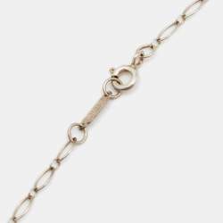 Pre Owned Tiffany & Co. Tiffany Key Enamel Sterling Silver Pendant Necklace