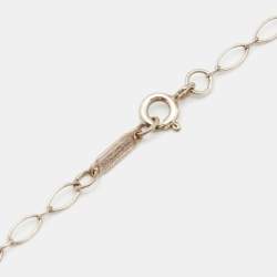 Pre Owned Tiffany & Co. Tiffany Key Enamel Sterling Silver Pendant Necklace