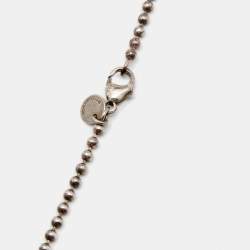 Pre Owned Tiffany & Co. Atlas Key Sterling Silver Pendant Necklace