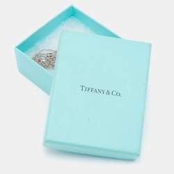 Pre Owned Tiffany & Co. Sterling Silver Infinity Pendant Double Chain Necklace