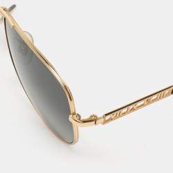 Pre Owned Tiffany & Co. Gold Plated / Grey Gradient TF 3047-K Atlas Aviator Sunglasses