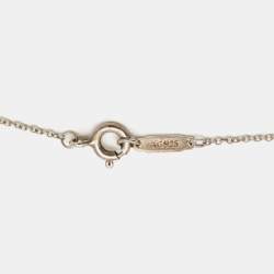 Pre Owned Tiffany & Co. Return To Tiffany Enamel Heart Tag Sterling Silver Necklace