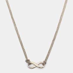 Pre Owned Tiffany & Co. Infinity Sterling Silver Necklace