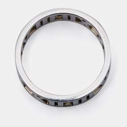 Pre Owned Tiffany & Co. Atlas Silver Open Band Ring Size 58