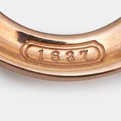 Pre Owned Tiffany & Co. Sterling Silver Rubedo Interlocking Circles Pendant Necklace