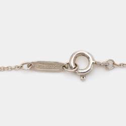 Pre Owned Tiffany & Co. Sterling Silver Rubedo Interlocking Circles Pendant Necklace