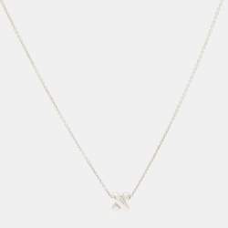 Pre Owned Tiffany & Co. X Sterling Silver Pendant Necklace