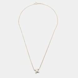 Pre Owned Tiffany & Co. X Sterling Silver Pendant Necklace