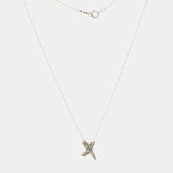 Pre Owned Tiffany & Co. Paloma's Grafitti X Sterling Silver Pendant Necklace