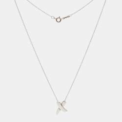 Pre Owned Tiffany & Co. Paloma's Grafitti X Sterling Silver Pendant Necklace