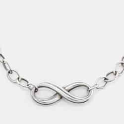 Pre Owned Tiffany & Co. Sterling Silver Infinity Bracelet