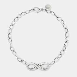Pre Owned Tiffany & Co. Sterling Silver Infinity Bracelet
