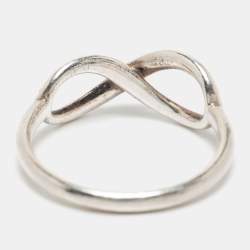 Tiffany & Co. Infinity Sterling Silver Ring Size EU 54