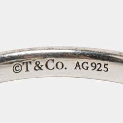 Tiffany & Co. Infinity Sterling Silver Ring Size EU 54