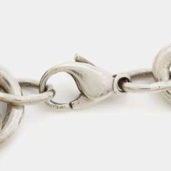 Pre Owned Tiffany & Co. Infinity Sterling Silver Link Bracelet