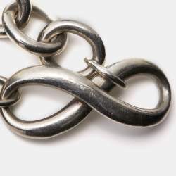 Pre Owned Tiffany & Co. Infinity Sterling Silver Link Bracelet